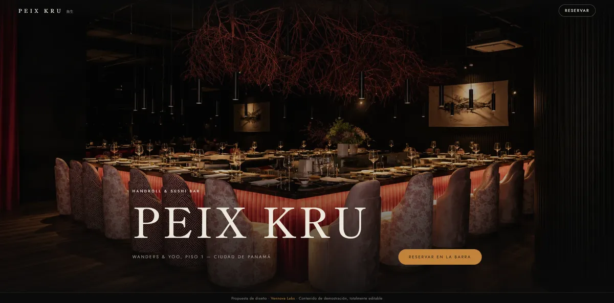 Concept redesign — sushi bar