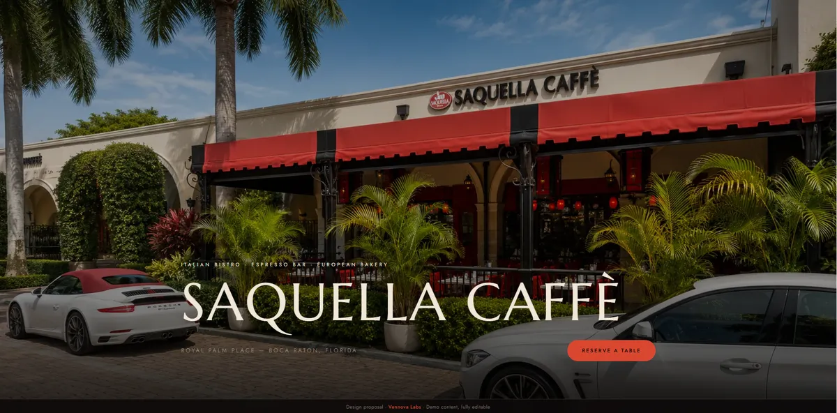 Concept redesign — caffè