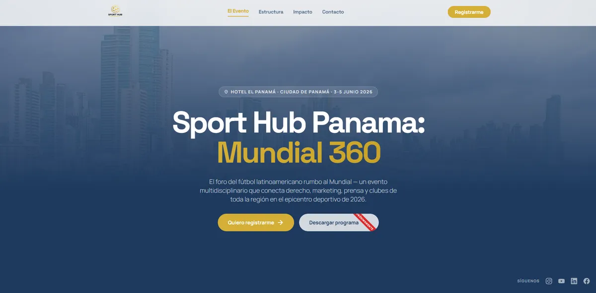 Sportshub landing